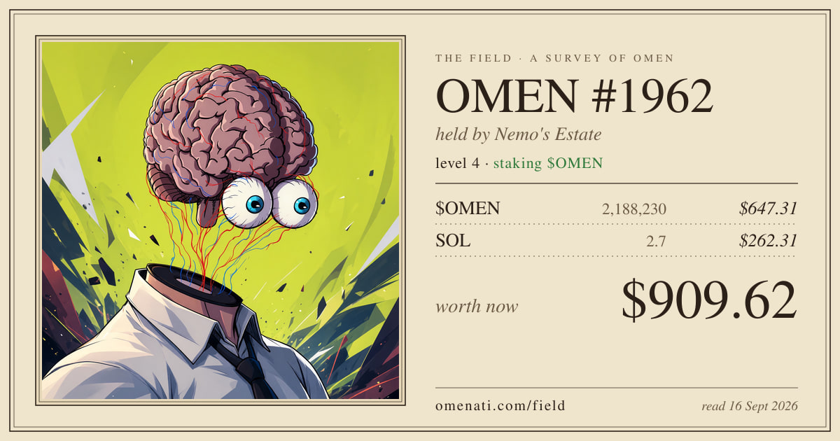 OMEN #1962 · worth $904.30