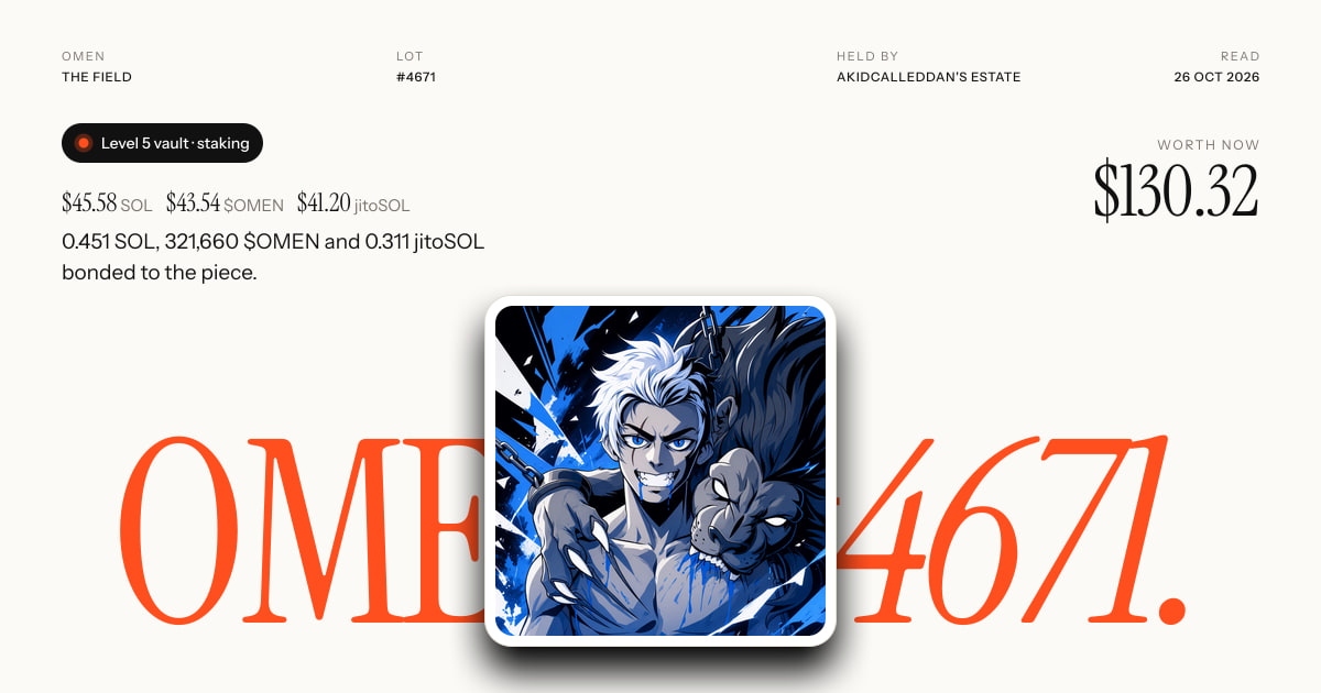 OMEN #4671 · worth $143.26